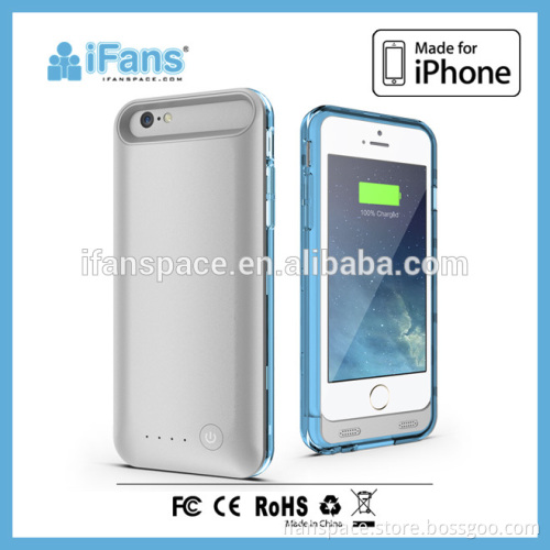 High Quality Backup Portable Charger Power Bank Case for iPhone 6 6s, Power Bank Charger Battery Case for iPhone 6 6s